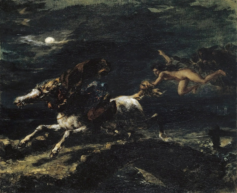 Tam O'Shanter poursuivi par les sorcières - Eugène Delacroix