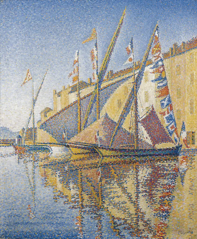 Tartanes pavoisées - Paul Signac