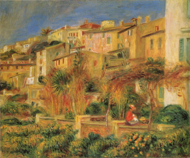 Terrasses à Cannes - Pierre-Auguste Renoir