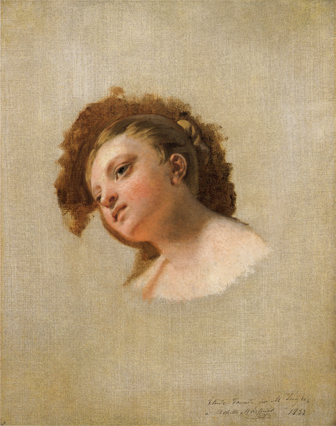 Tête de jeune femme - Jean-Auguste-Dominique Ingres