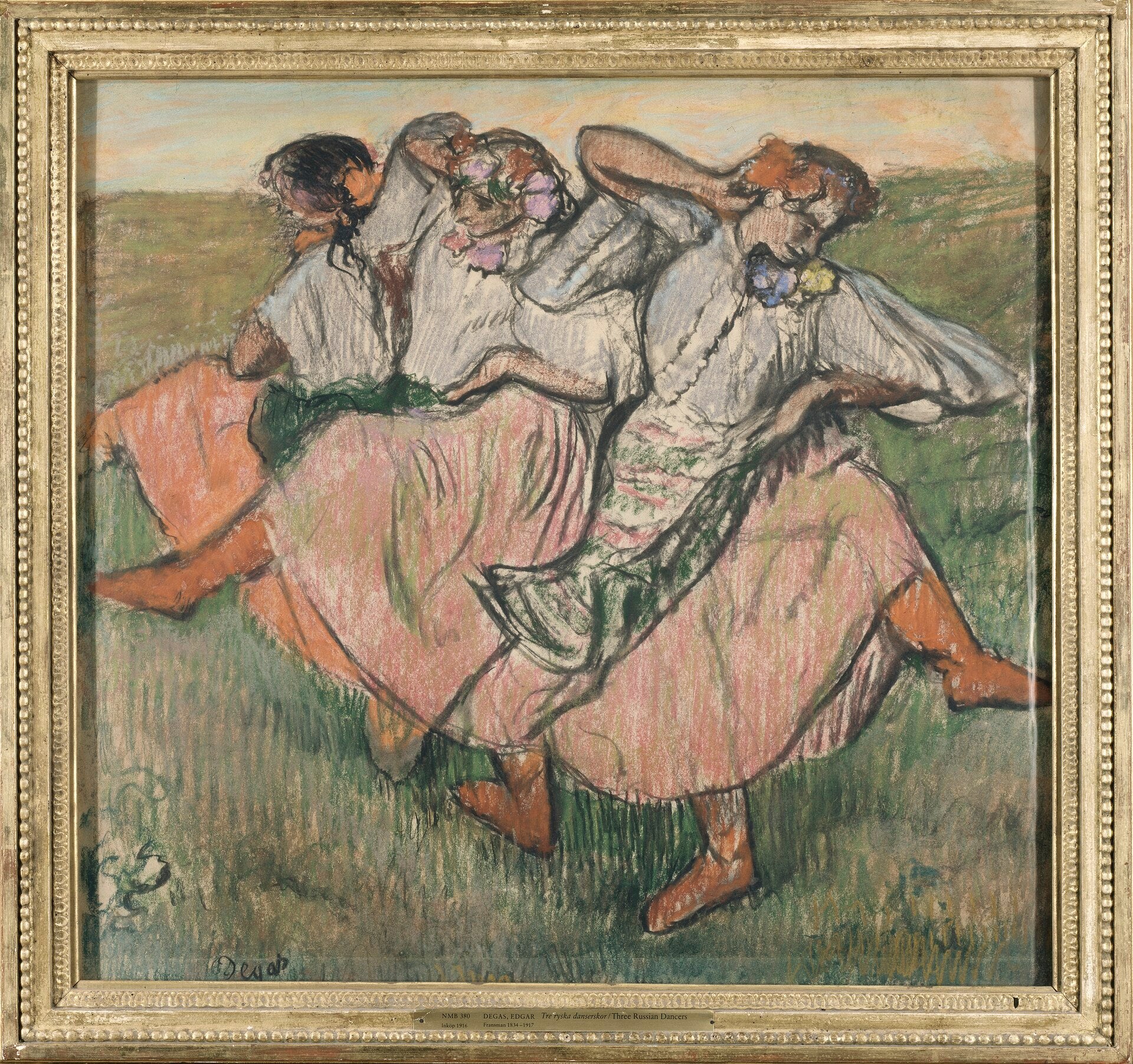 Trois danseurs russes - Edgar Degas