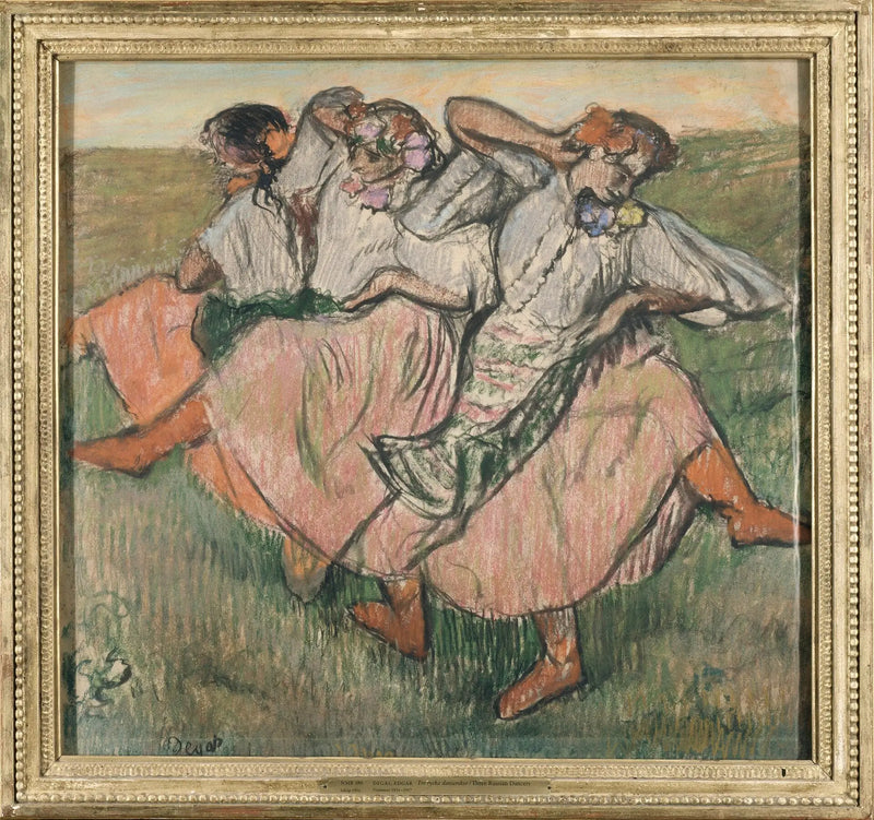 Trois danseurs russes - Edgar Degas