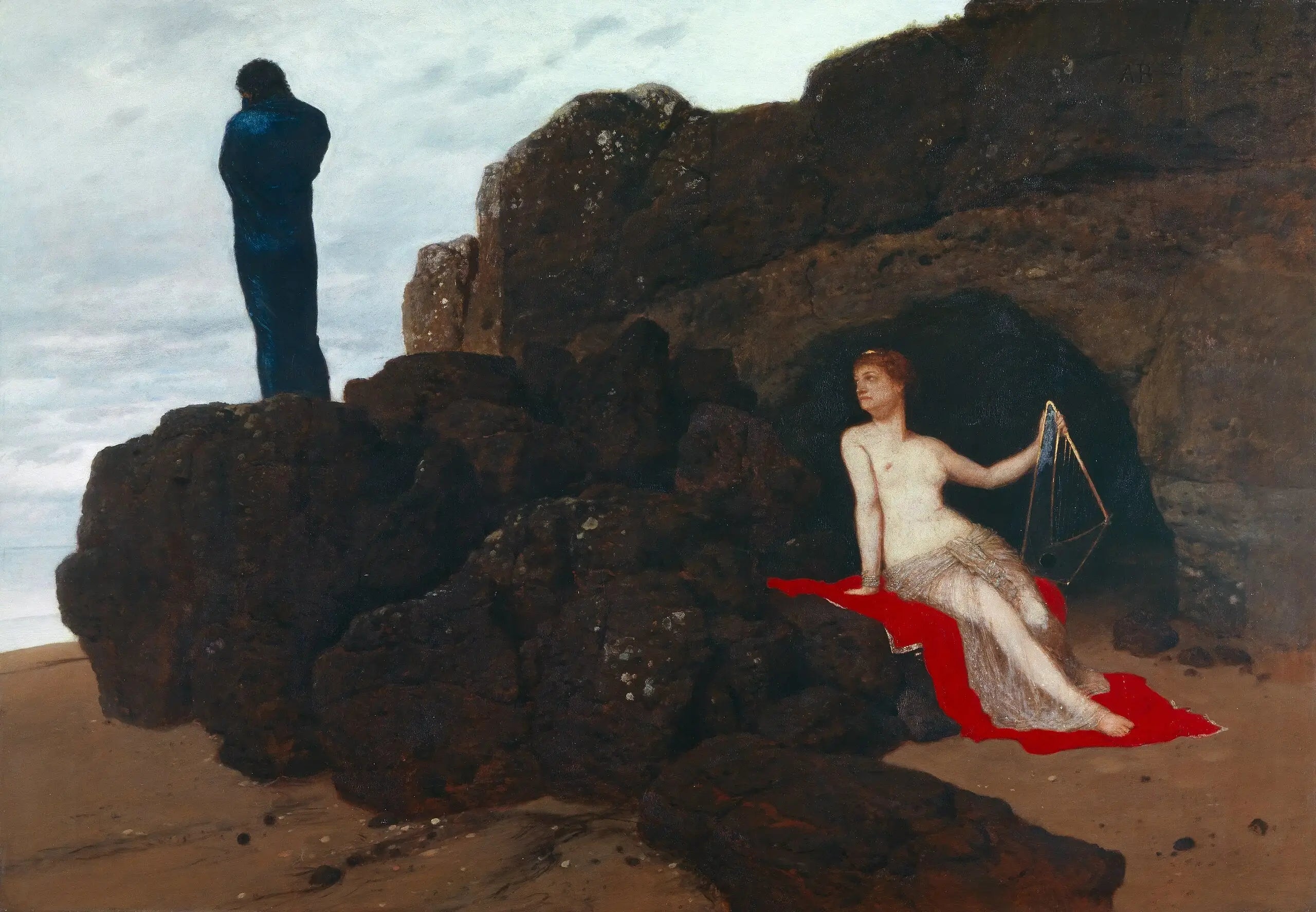 Ulysse et Calypso - Arnold Böcklin - Alpha Reproduction