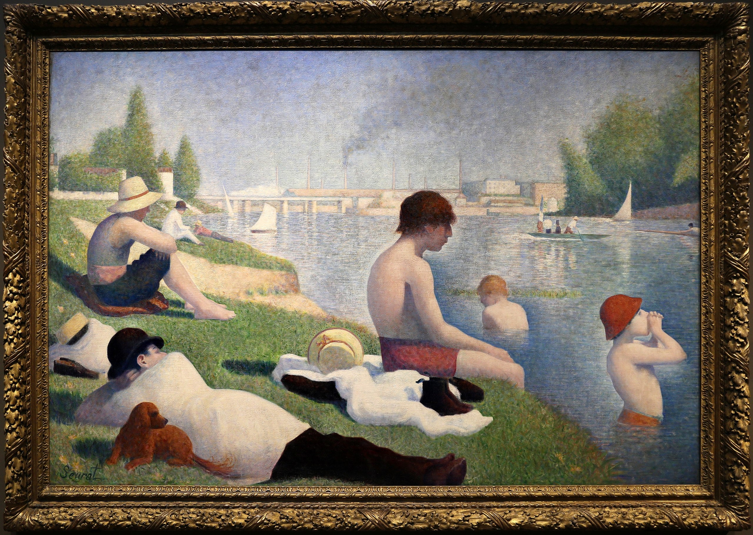 Une baignade à Asnières - Georges Seurat