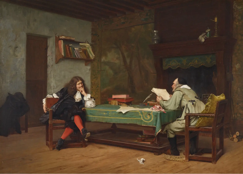 Une collaboration (Molière et Corneille - Jean-Léon Gérôme