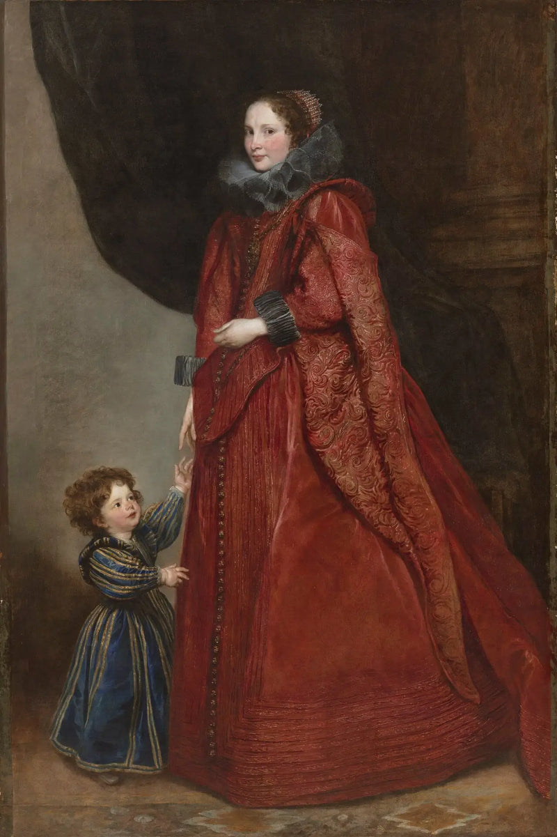 Une dame génoise avec son enfant - Antoine van Dyck