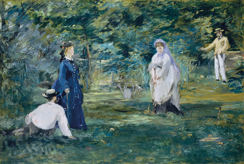 Une partie de croquet - Édouard Manet