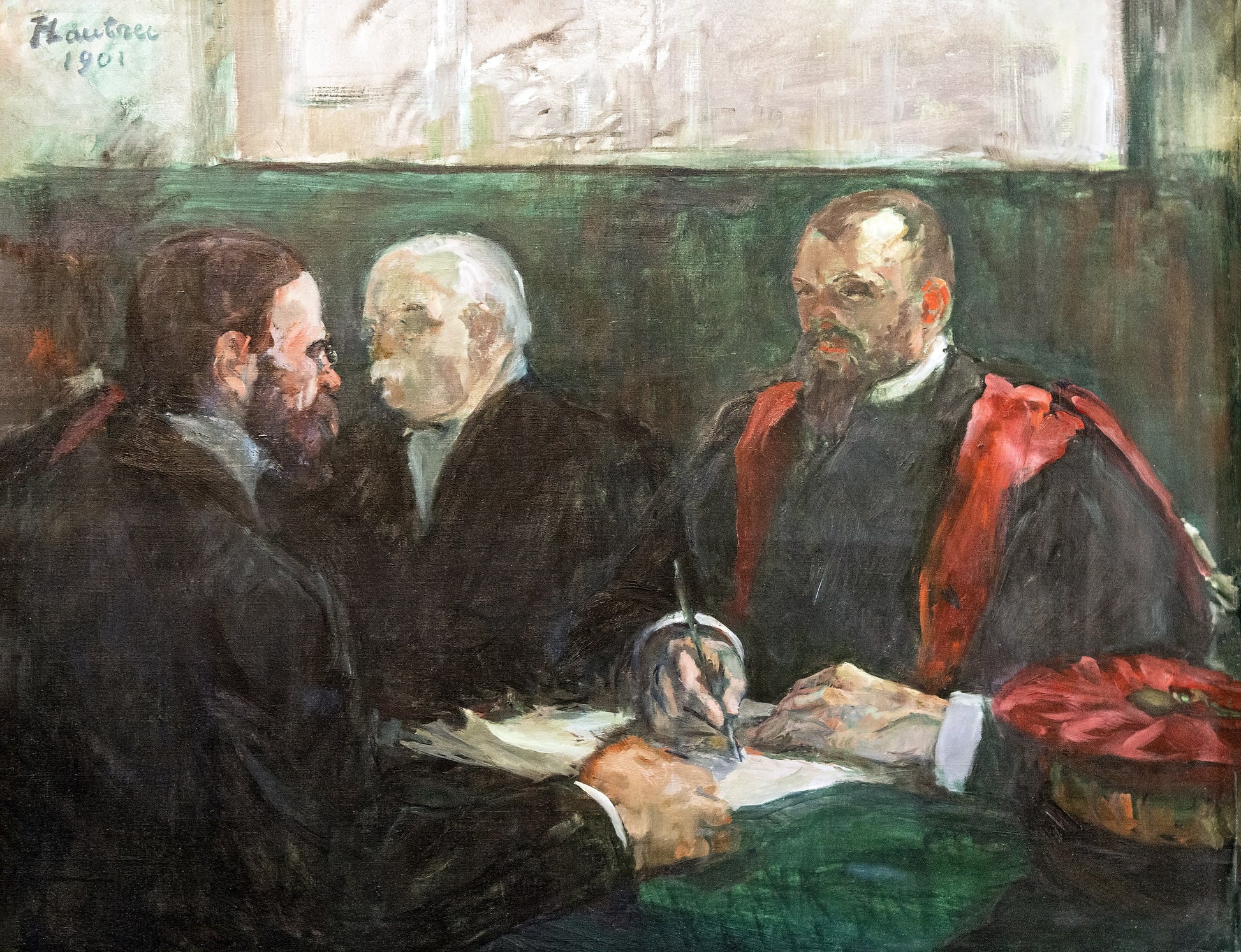 Reproduction du tableau « Un examen à la faculté de médecine de Paris - Henri de Toulouse-Lautrec » par Alpha Reproduction en peinture à l’huile