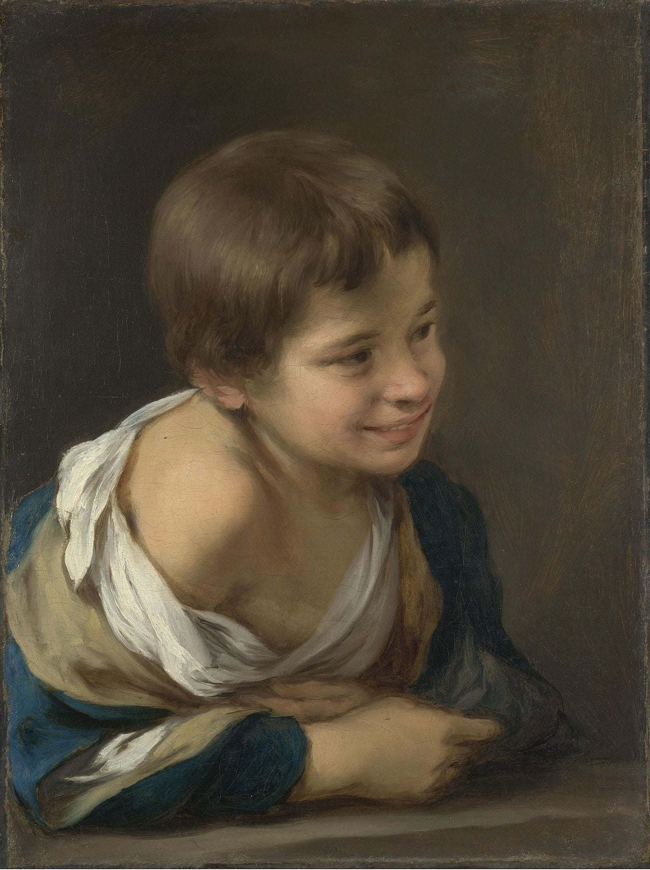 Un garçon paysan appuyé sur un rebord de fenêtre - Bartolomé Esteban Murillo