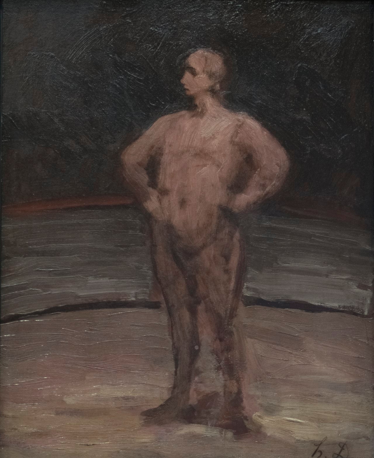 Un lutteur debout - Honoré Daumier