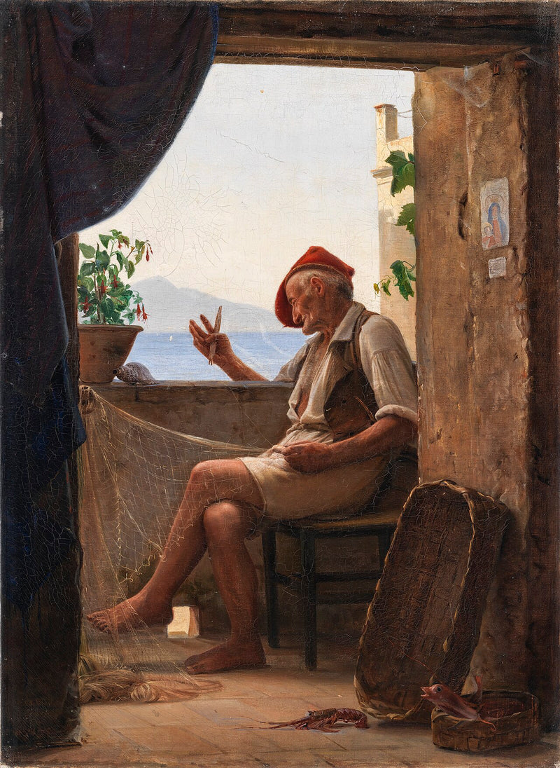 Un pêcheur de Sorrente, Italie - Carl Heinrich Bloch