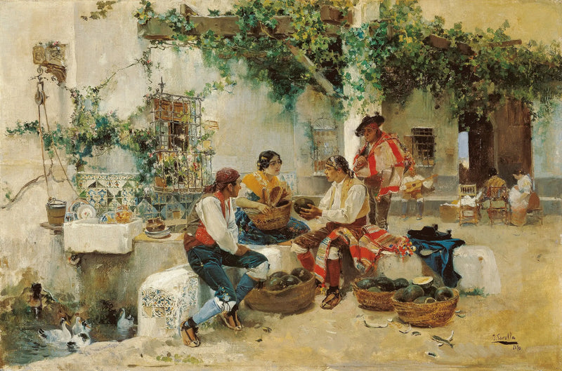 Vente de melons - Joaquín Sorolla
