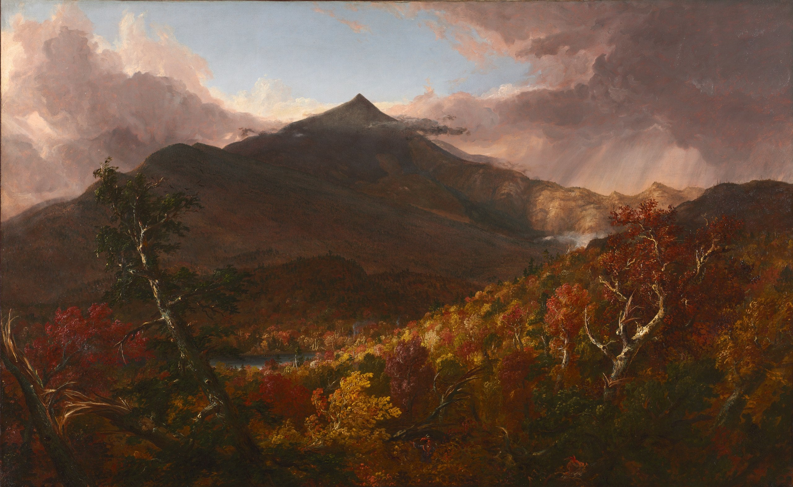 Vue de la montagne Schroon, comté d'Essex, New York, après une tempête - Thomas Cole