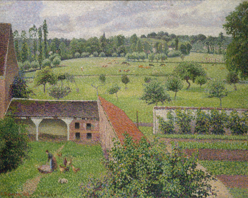 Vue de ma fenêtre, Éragny - Camille Pissarro