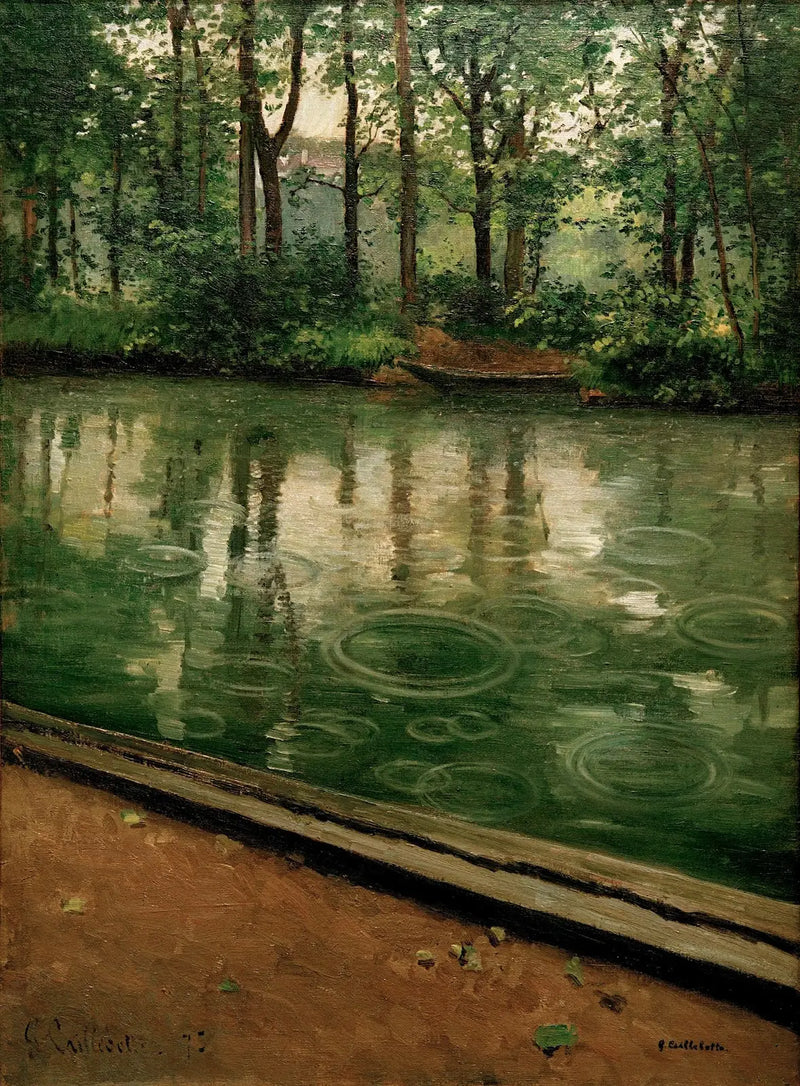 Yerres, Effet de la pluie - Gustave Caillebotte