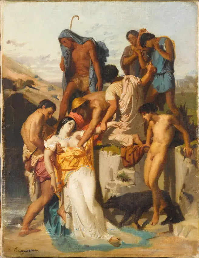Zénobie trouvée par les bergers sur les bords de l'Araxe - Bouguereau