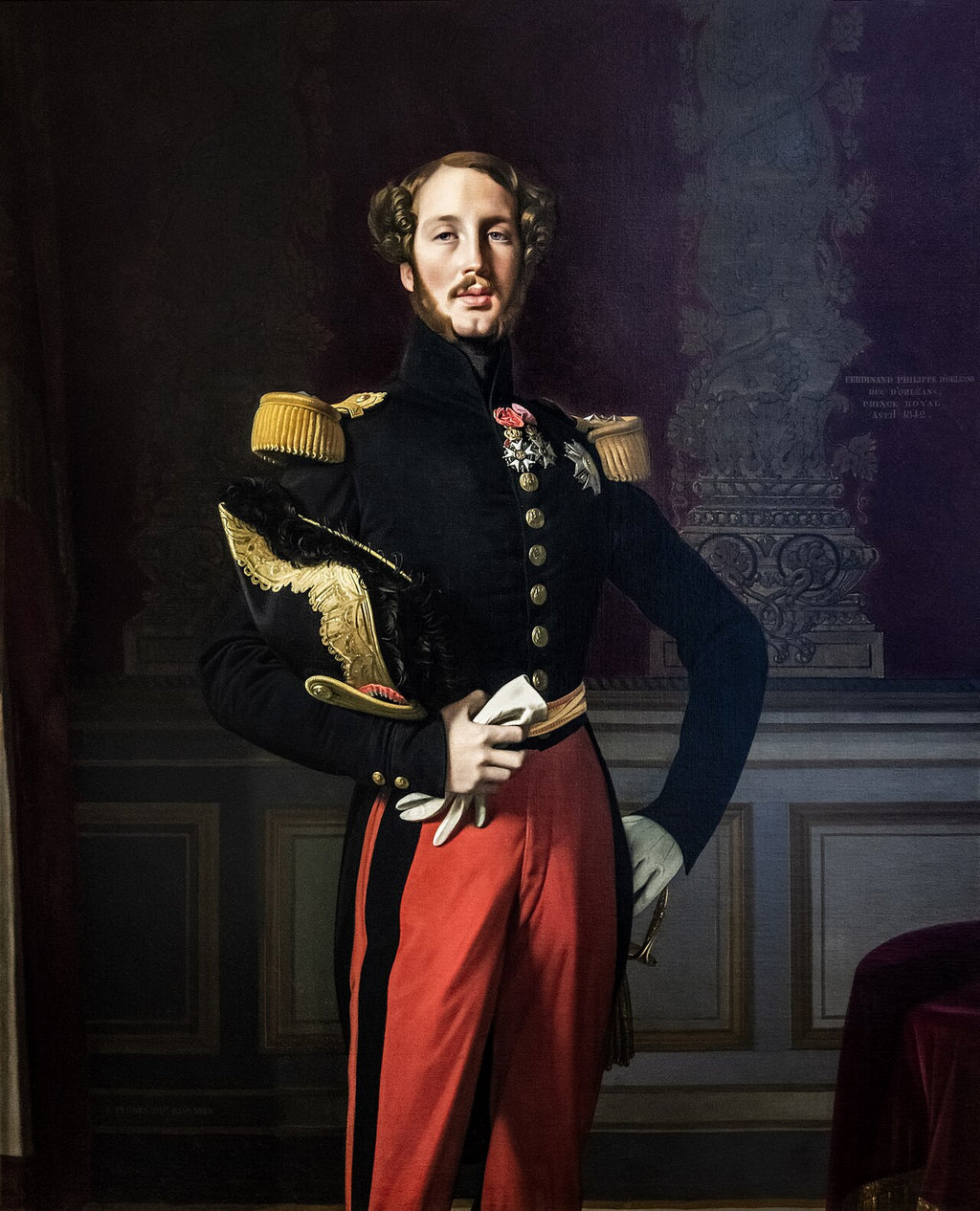 portrait de Ferdinand-Philippe, duc d'Orléans - Jean-Auguste-Dominique Ingres