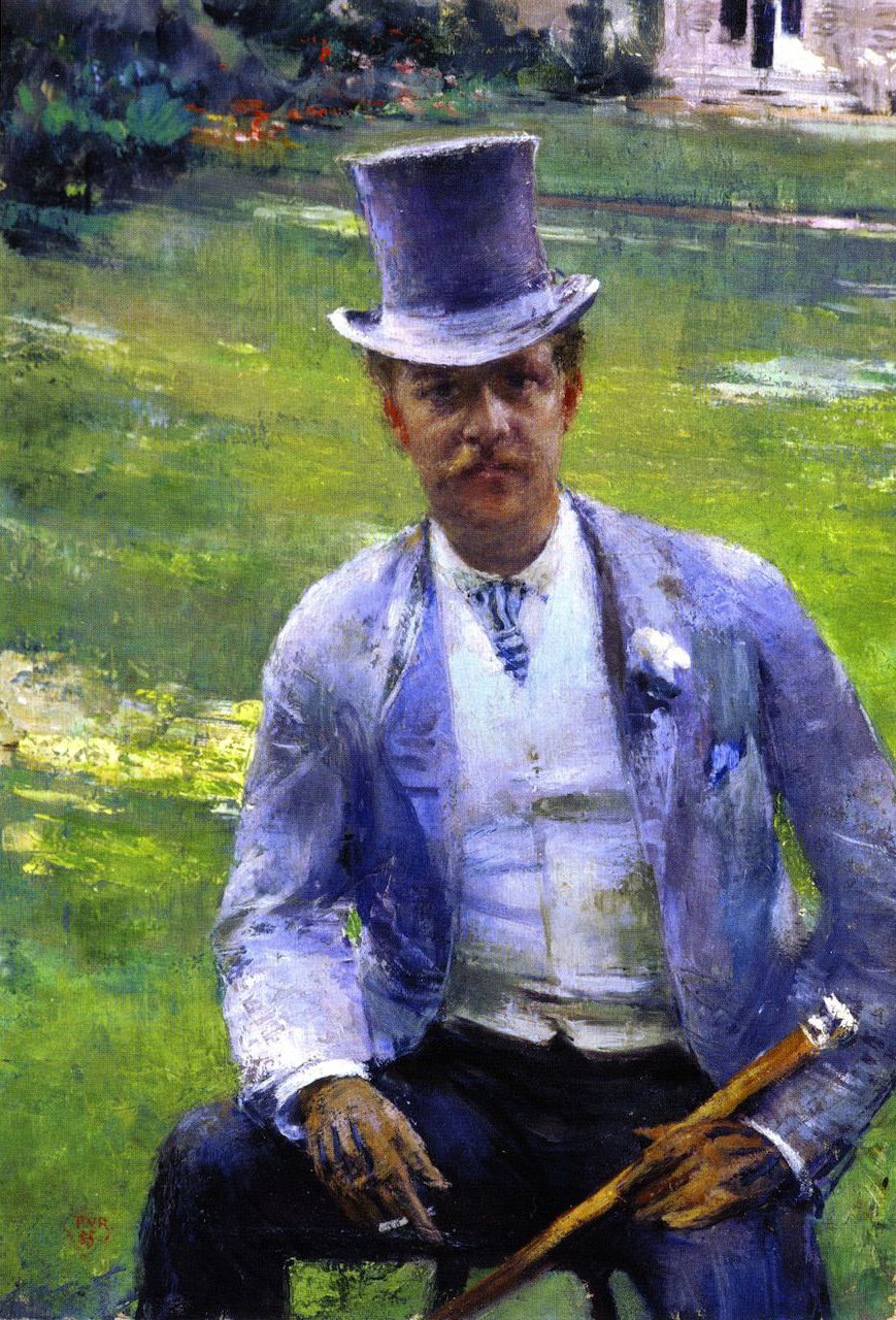 Portrait d'Octave Maus en dandy - Théo van Rysselberghe