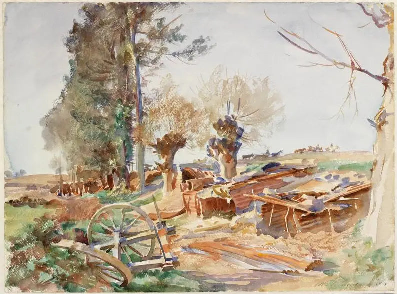 Reproduction du tableau « Anciens bivouacs - John Singer Sargent » par Alpha Reproduction en peinture à l’huile