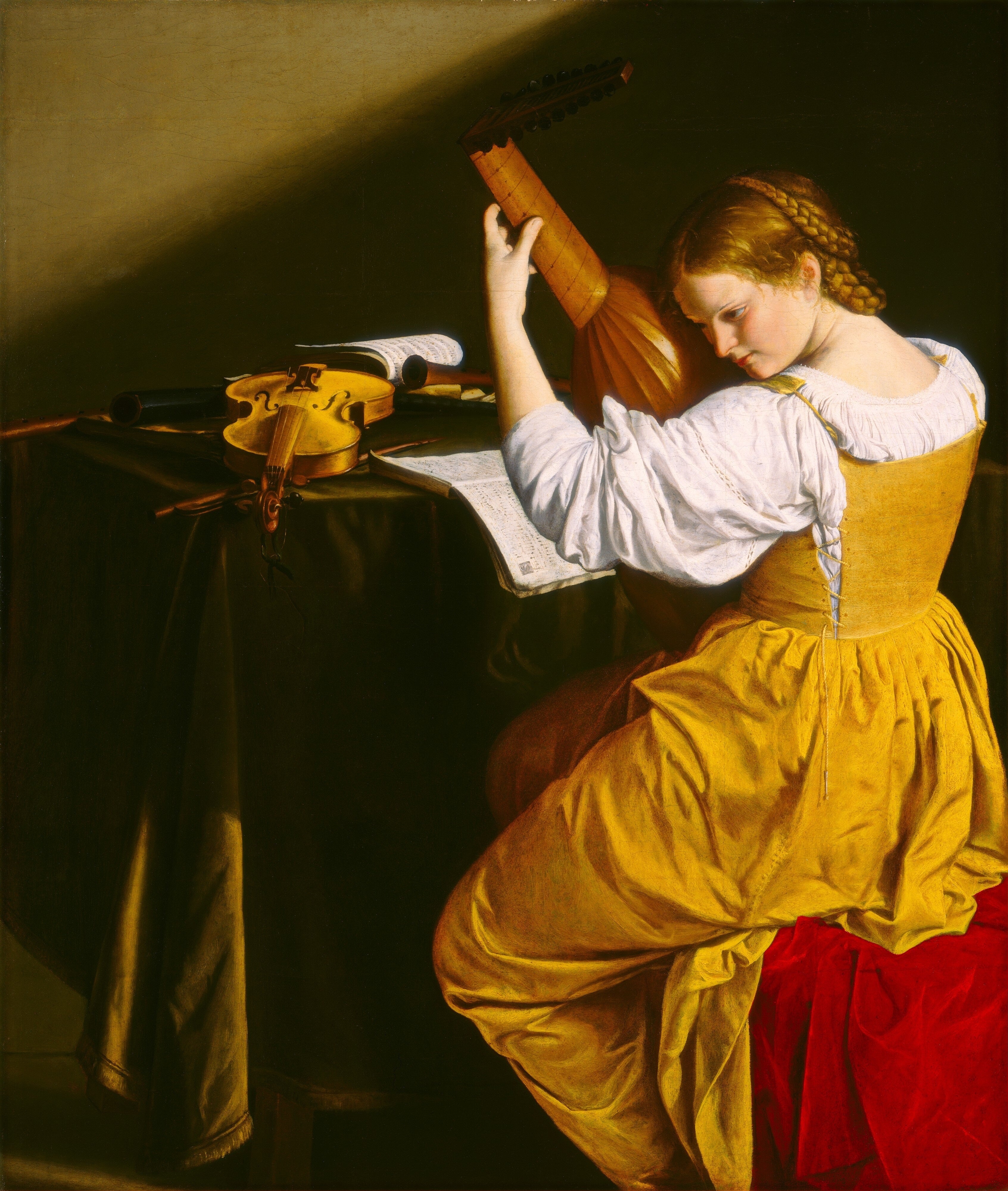 La Joueuse de luth - Orazio Gentileschi