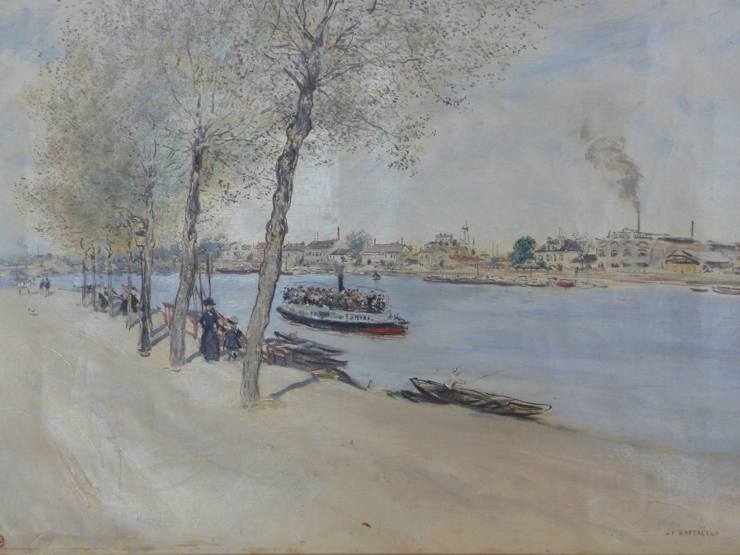 Bord de l'eau au printemps - Jean-François Raffaëlli