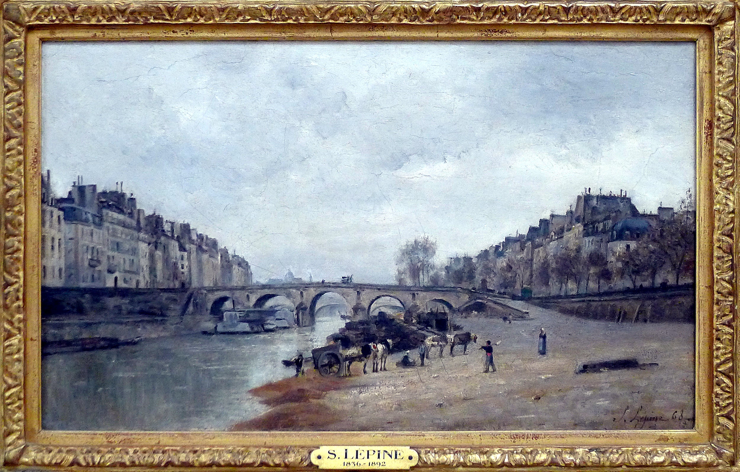 Quais des Célestins, avec le pont Marie - Stanislas Lépine