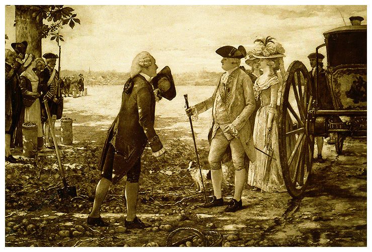 parmentier et Louis XVI sur la plaine des sablons - Henri Gervex