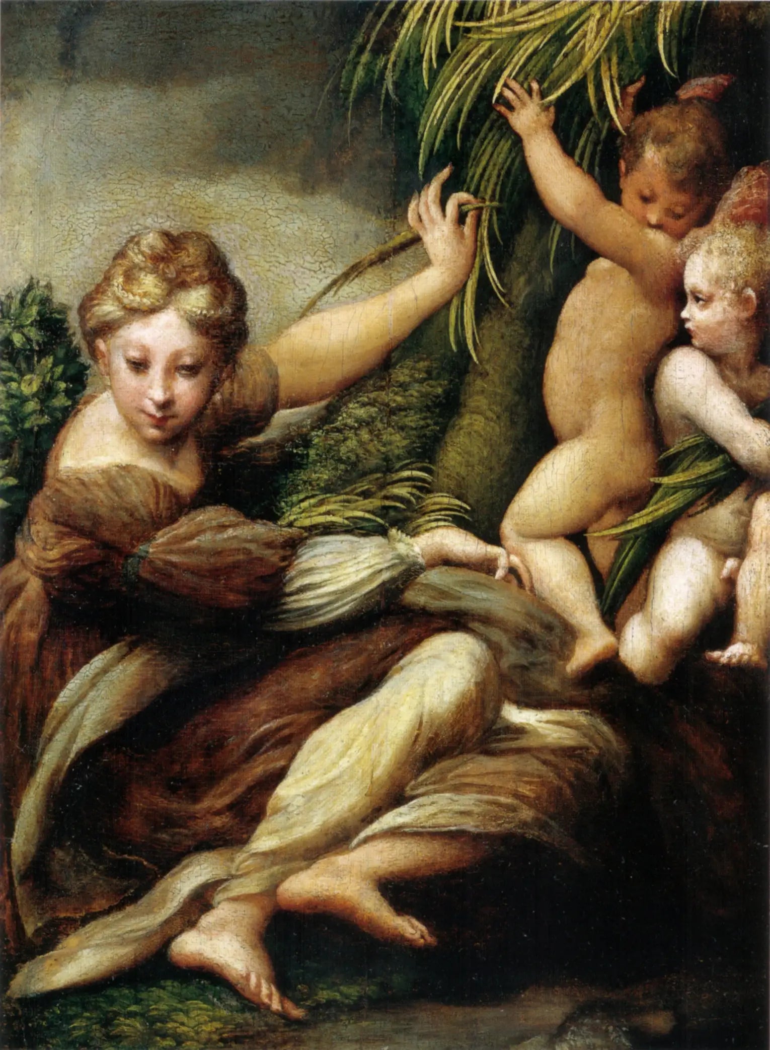 Saint avec deux anges - Parmigianino - Alpha Reproduction