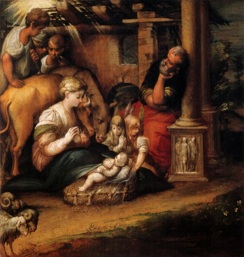 L'Adoration des bergers - Parmigianino