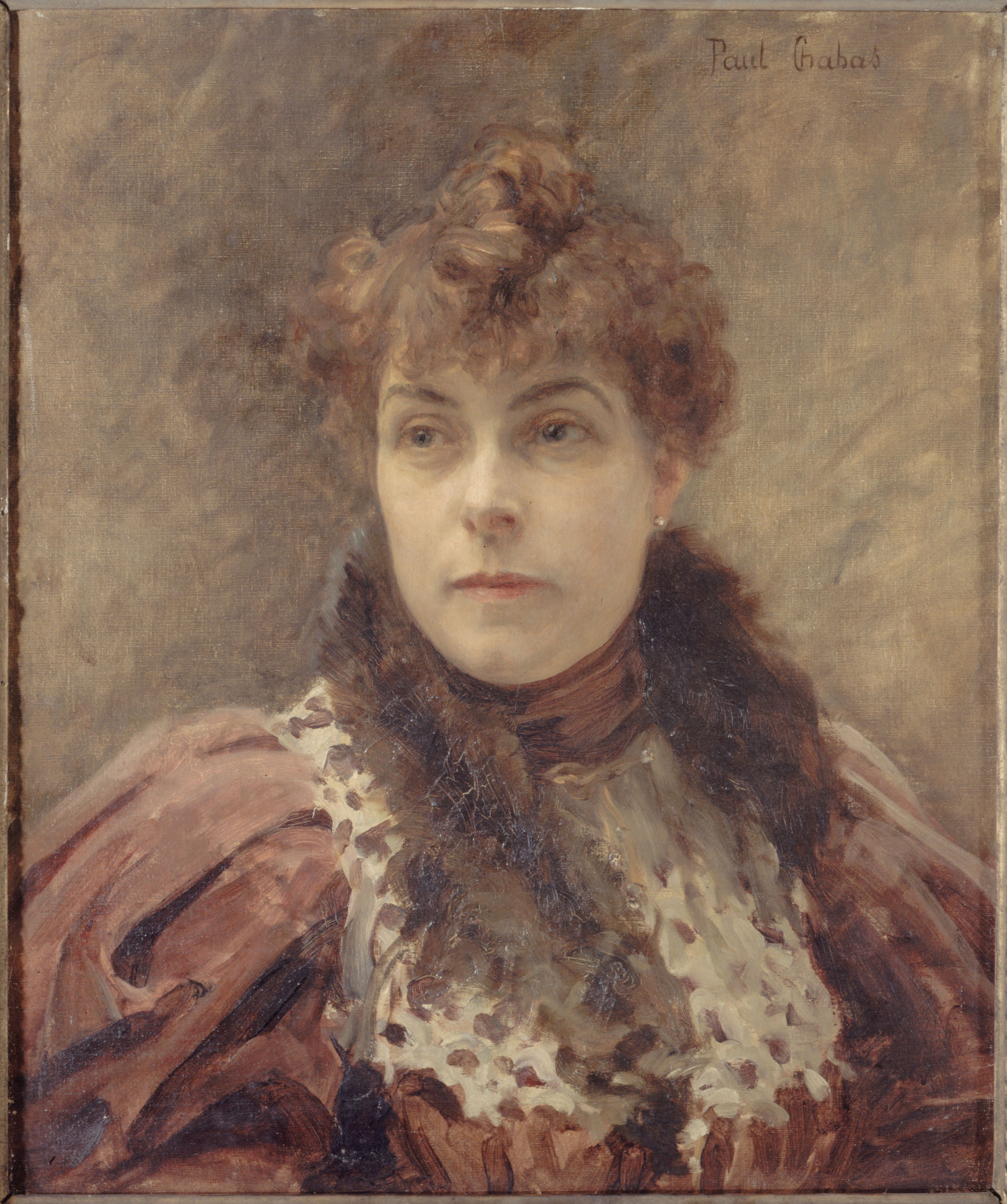 Portrait de Daniel Lesueur (Jeanne Loiseau,1860-1921, dite), femme de lettres - Paul Chabas