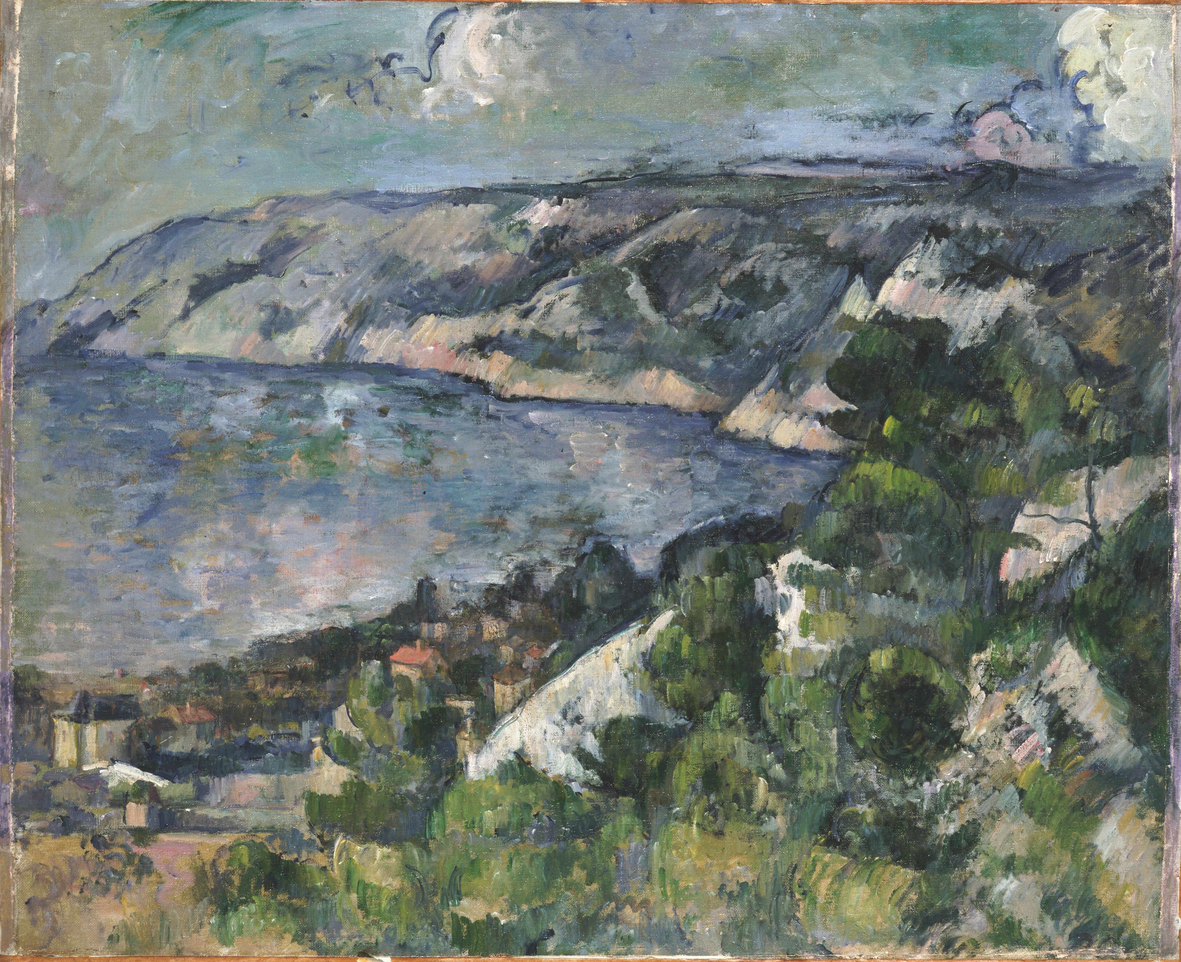 Reproduction du tableau « Baie de l'Estaque - Paul Cézanne » par Alpha Reproduction en peinture à l’huile