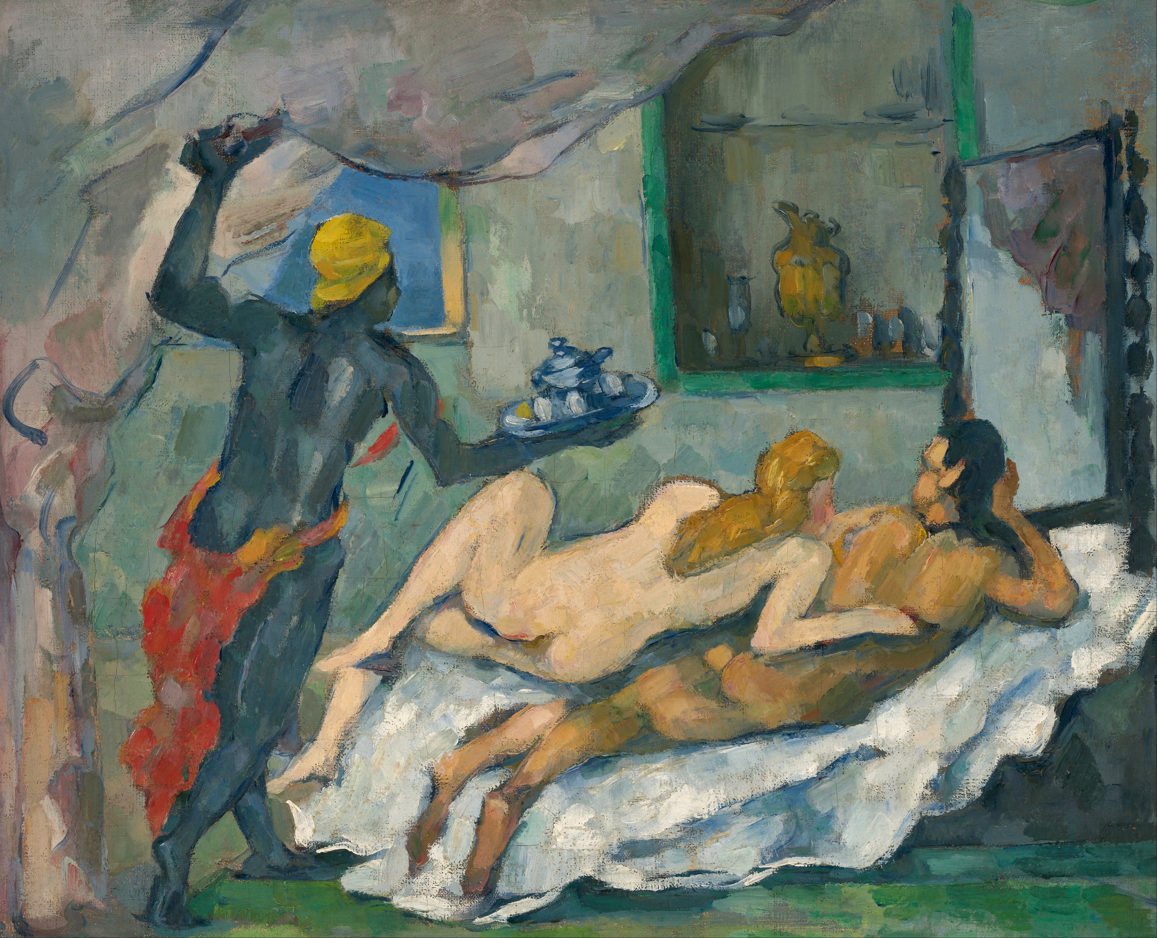 Reproduction du tableau « L'Après-midi à Naples - Paul Cézanne » par Alpha Reproduction en peinture à l’huile