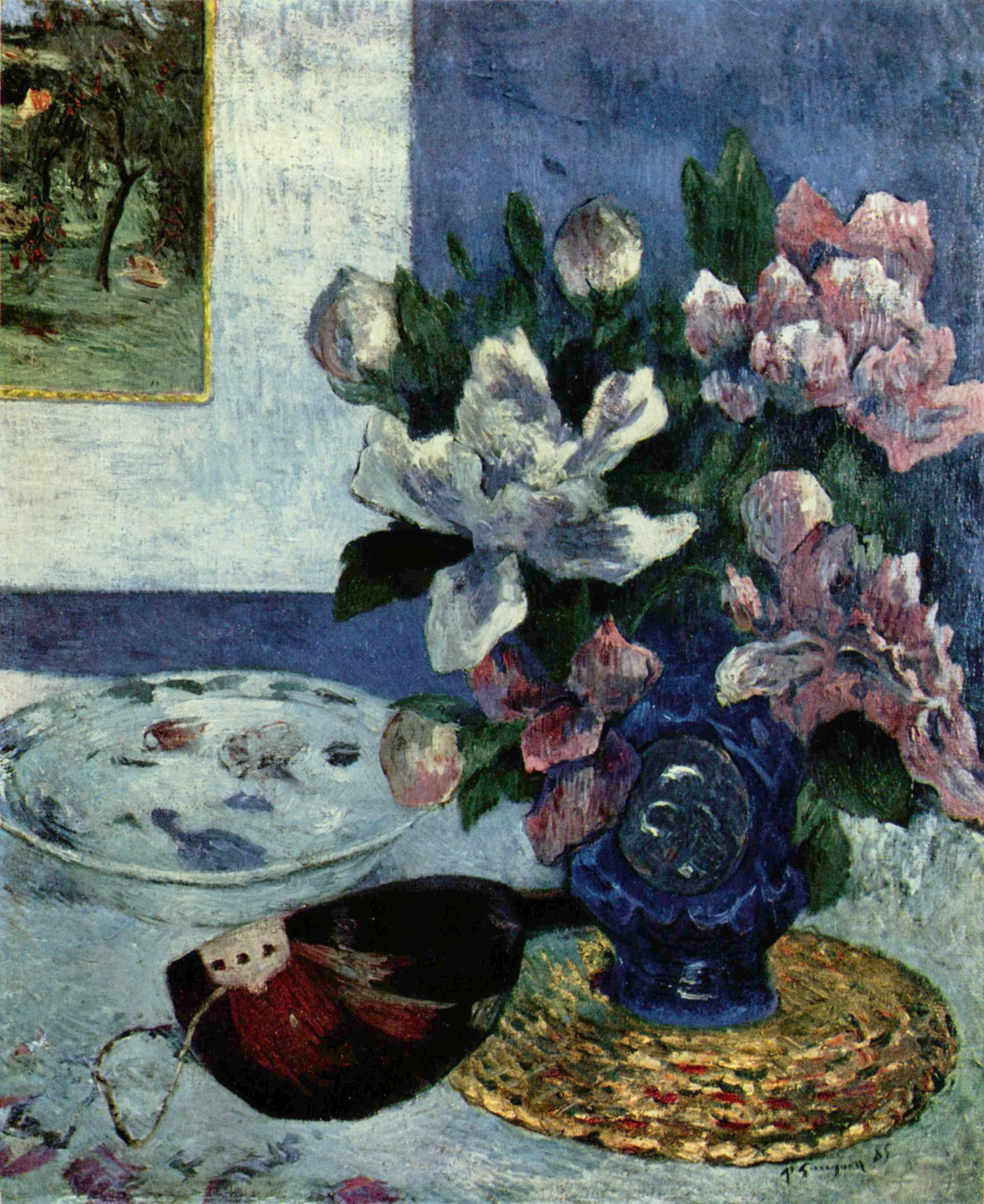 Reproduction du tableau « Nature morte à la mandoline - Paul Gauguin » par Alpha Reproduction en peinture à l’huile