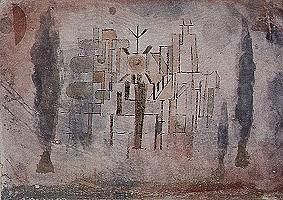 Monument dans un cimetière - Paul Klee