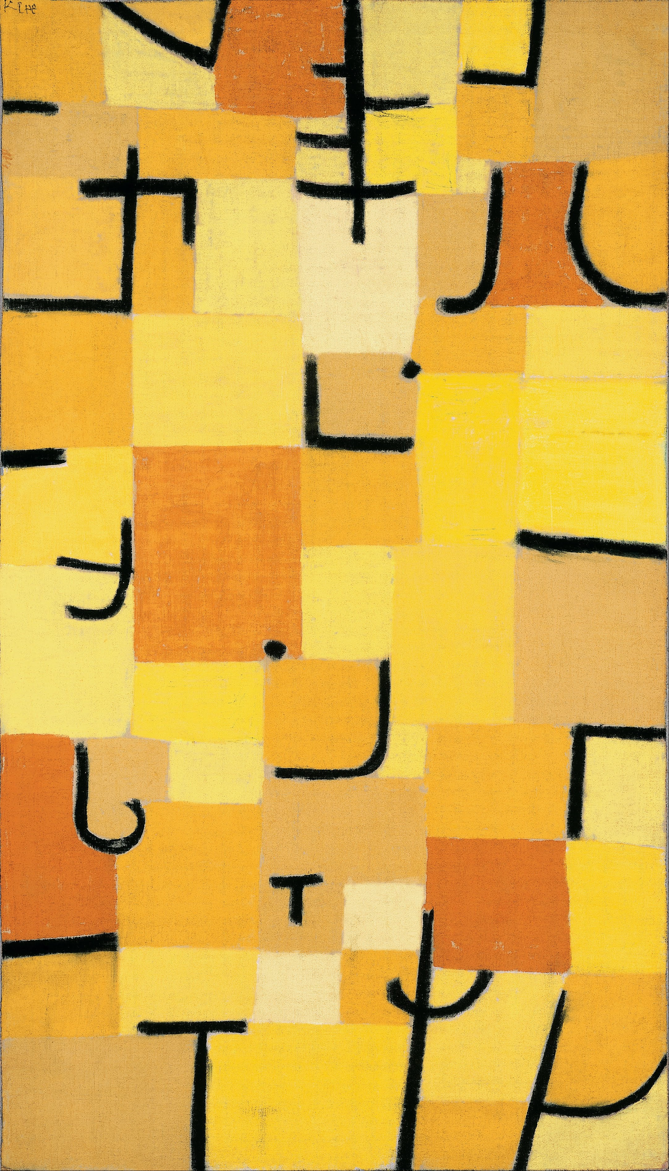 Panneaux en jaune - Paul Klee
