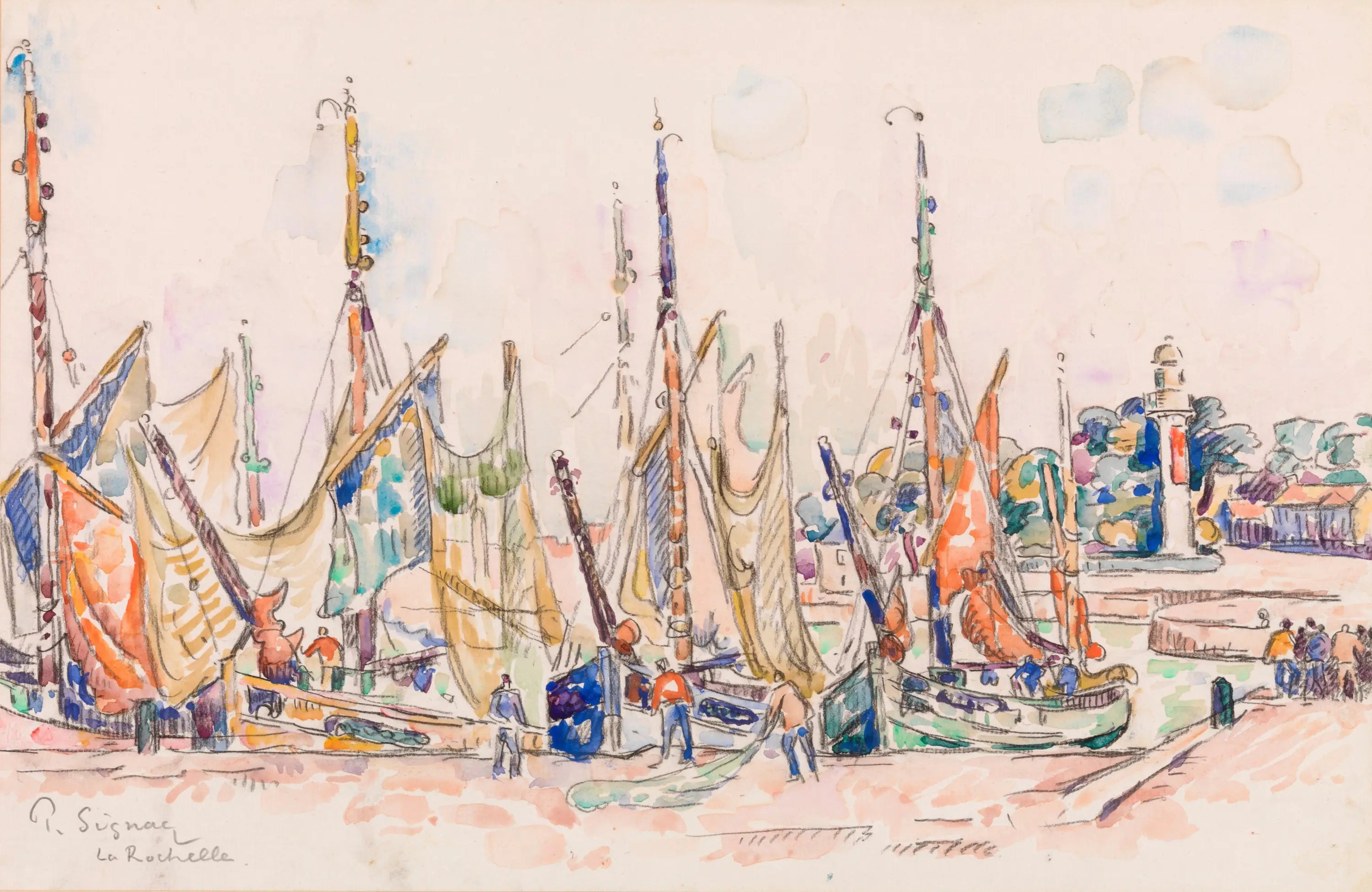 Reproduction du tableau « La Rochelle - Paul Signac » par Alpha Reproduction en peinture à l’huile