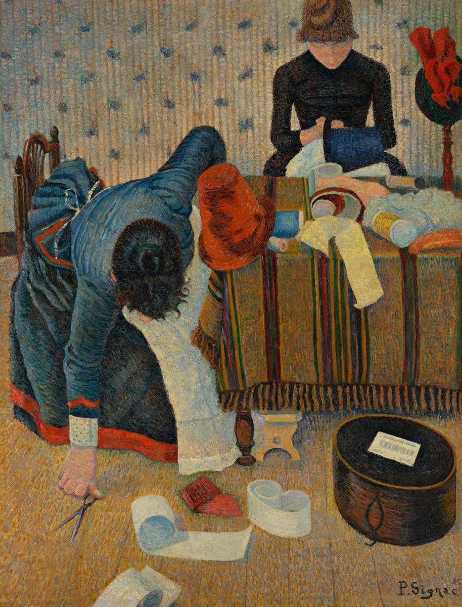 Reproduction du tableau « Deux stylistes, Rue du Caire - Paul Signac » par Alpha Reproduction en peinture à l’huile
