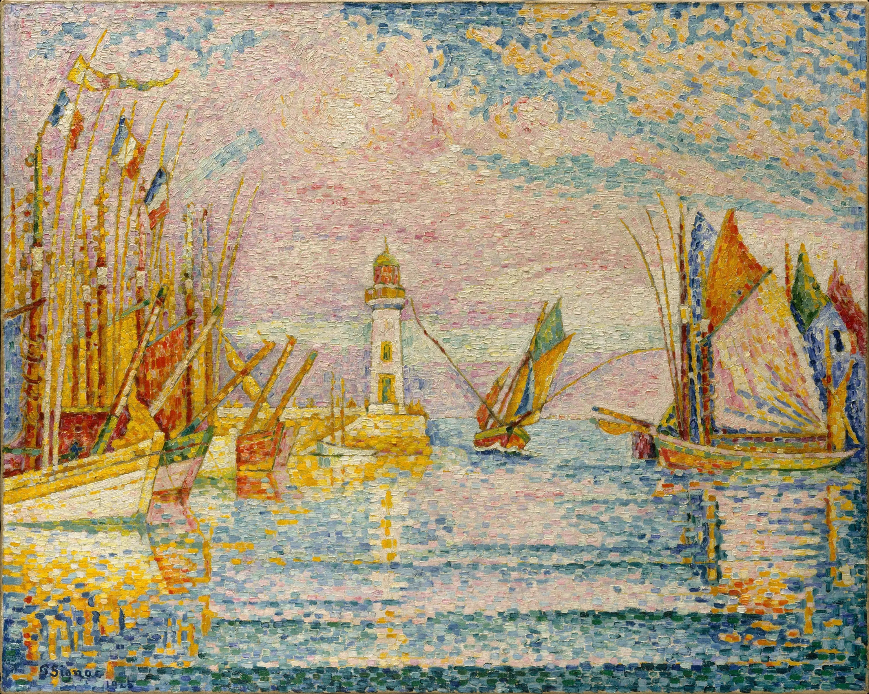 Reproduction du tableau « Le Phare, Groix - Paul Signac » par Alpha Reproduction en peinture à l’huile