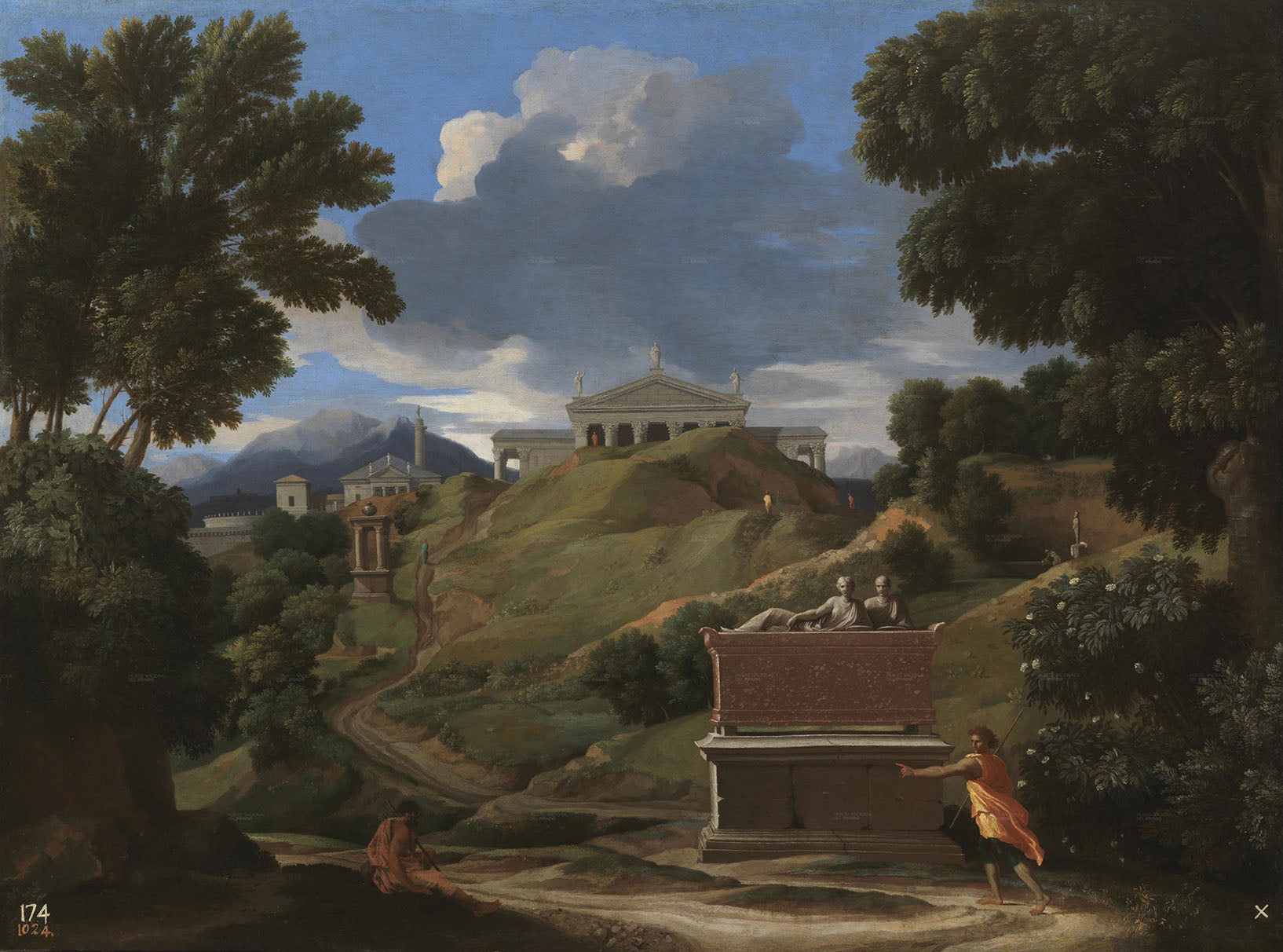 Paysage aux ruines - Nicolas Poussin