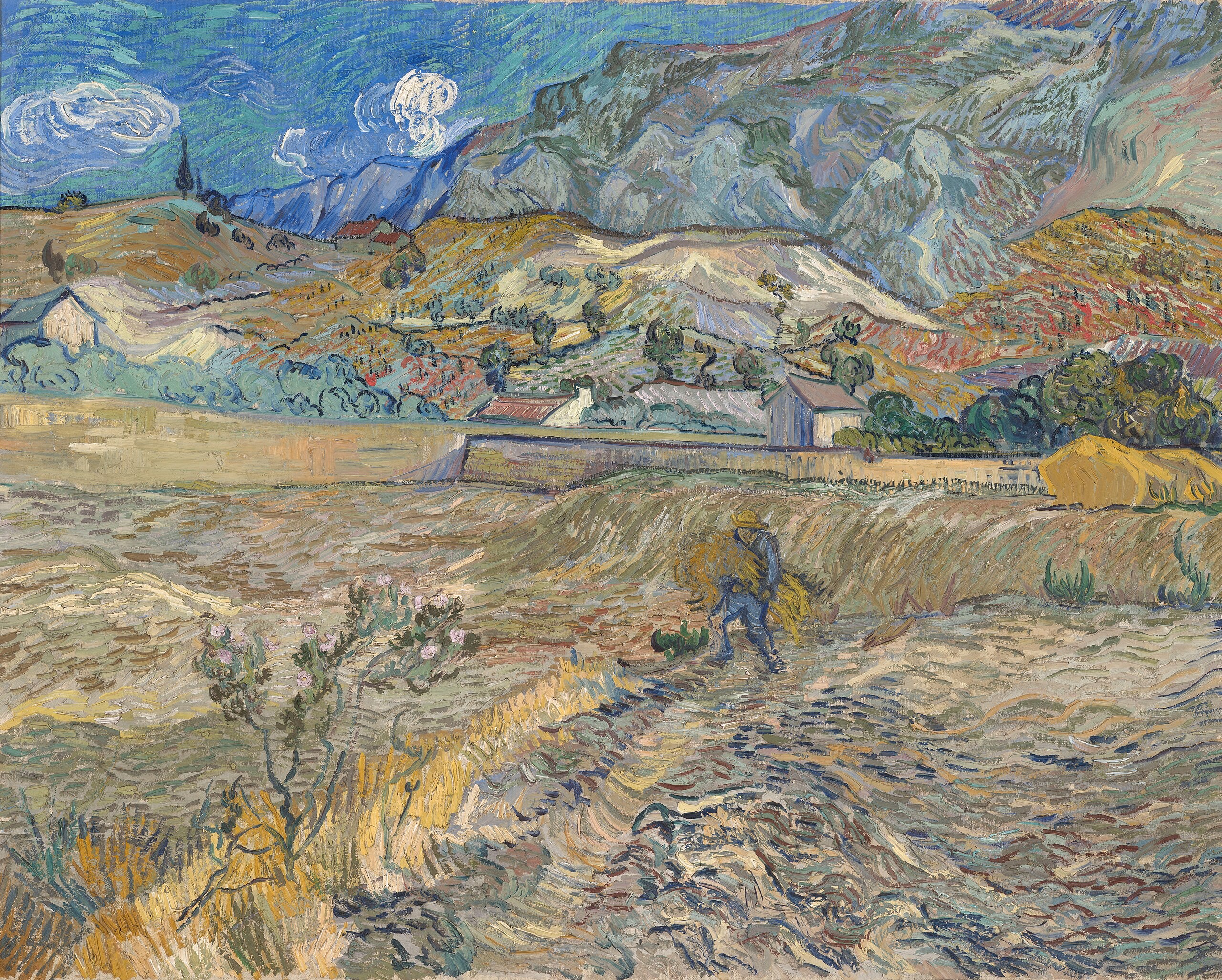 Paysage à Saint-Rémy - Vincent van Gogh