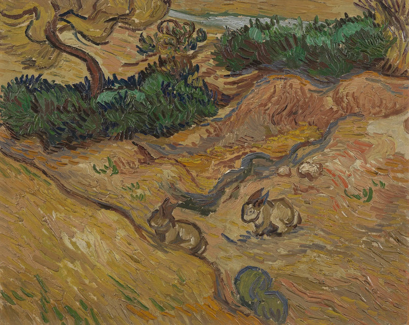 Paysage avec des lapins - Vincent van Gogh