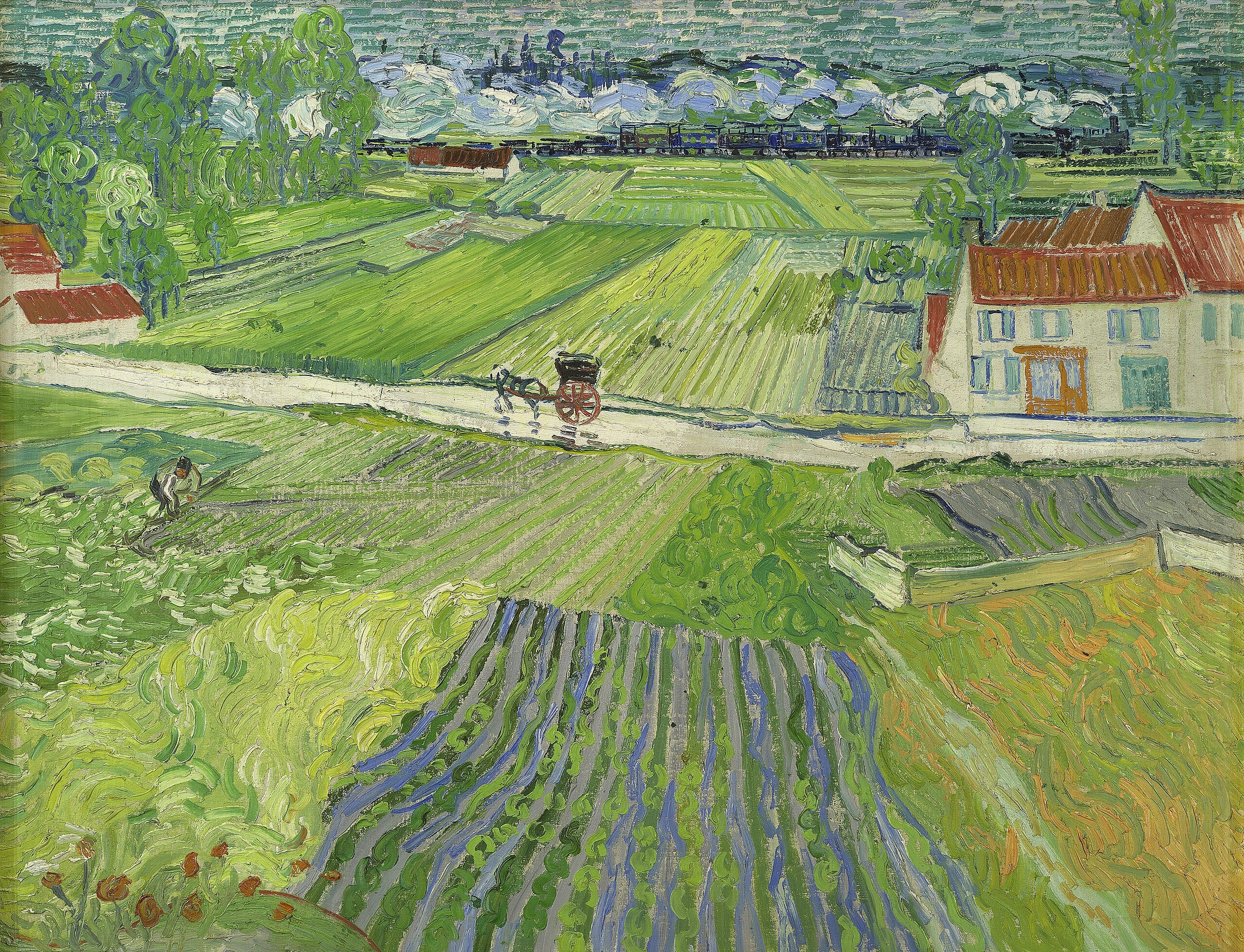 Paysage d'Auvers après la pluie - Vincent van Gogh