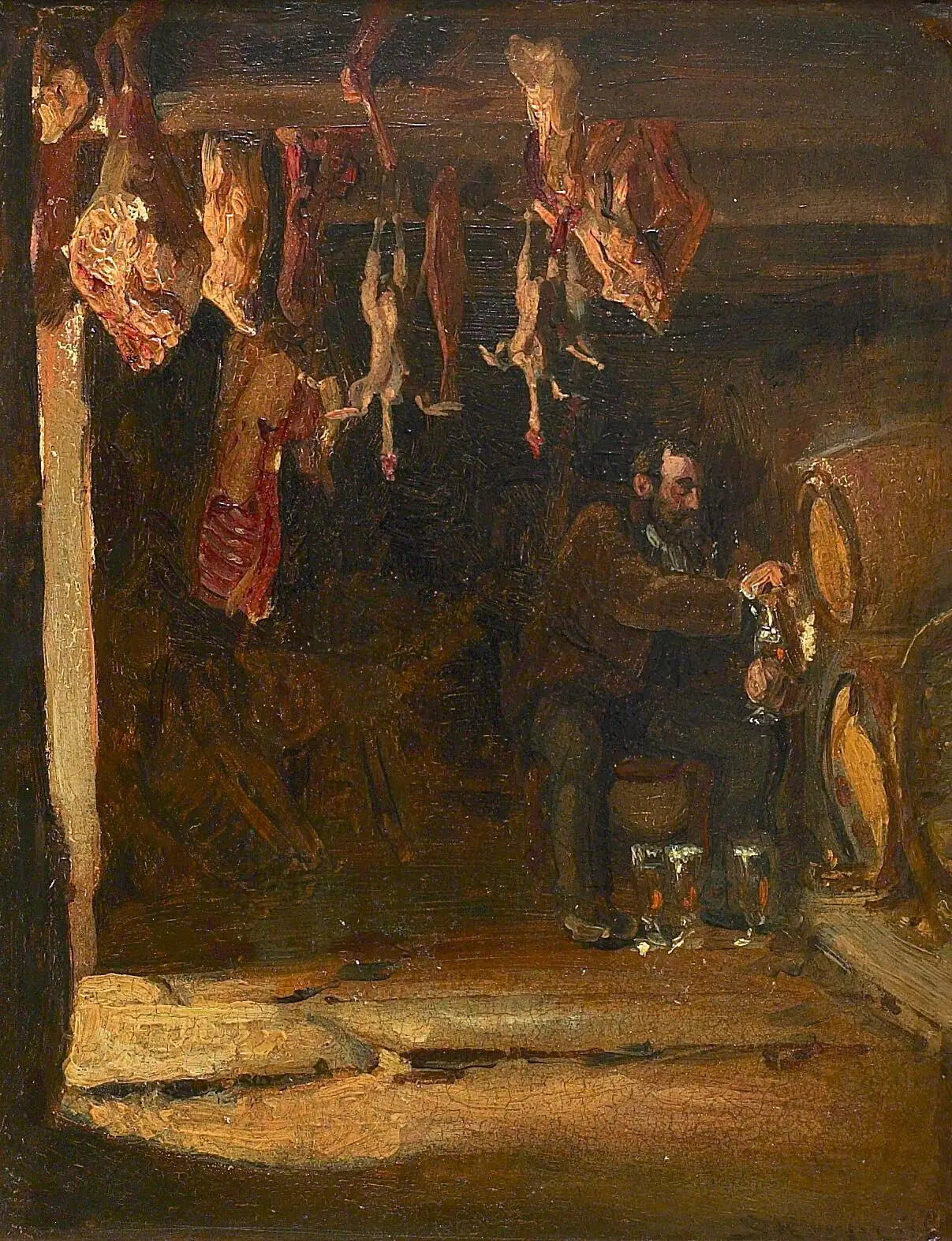Dans une cave à Concarneau. - Peder Severin Krøyer - Alpha Reproduction