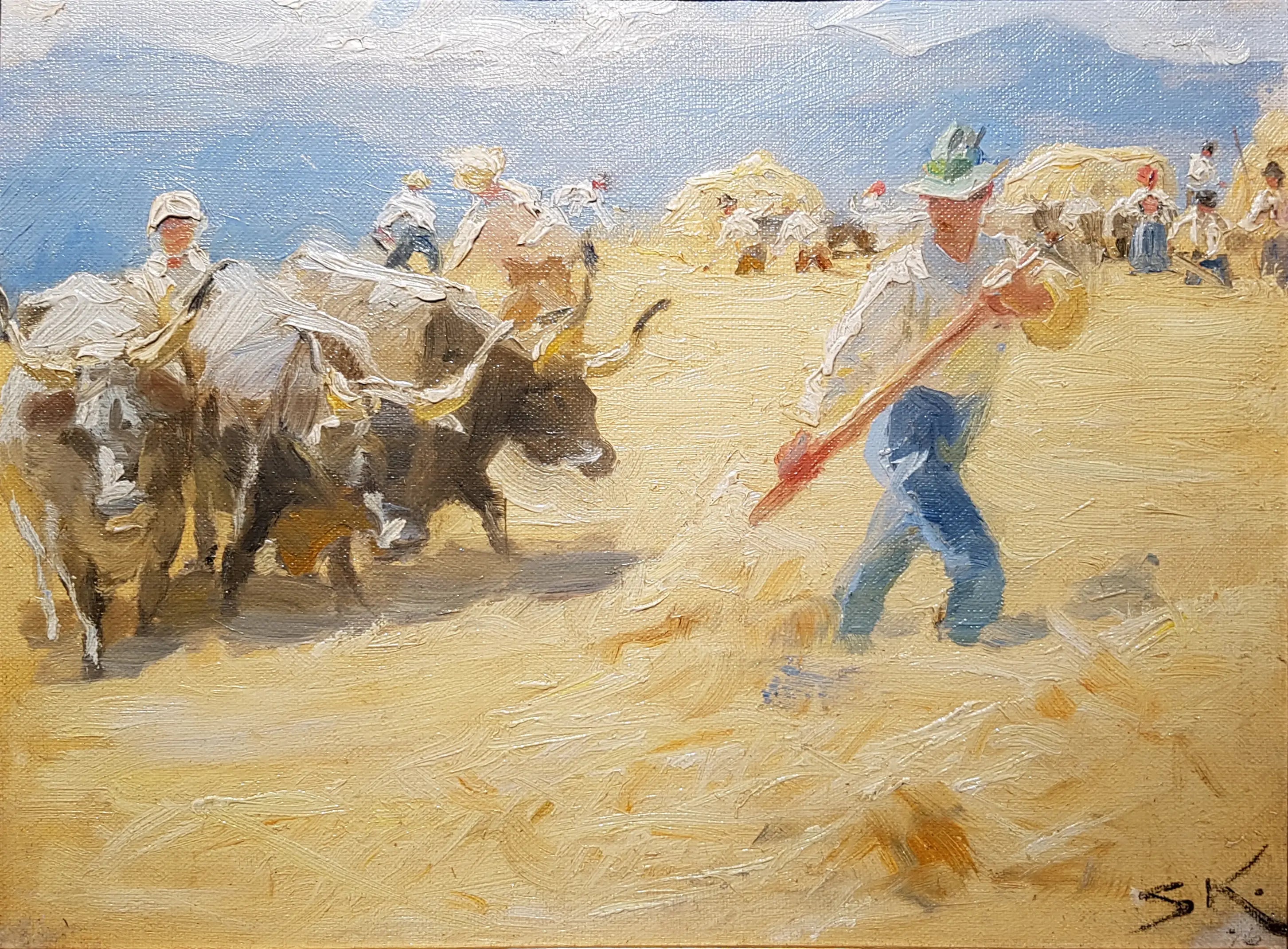 Battue dans les Abruzzes. Étude. - Peder Severin Krøyer - Alpha Reproduction