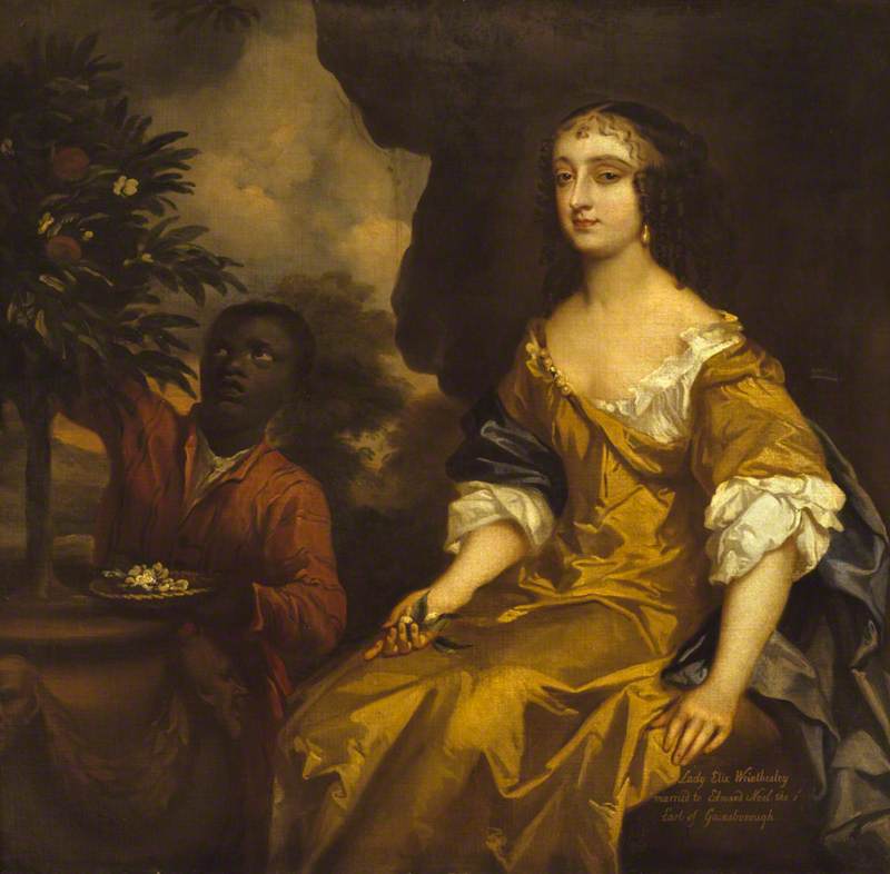 Lady Elizabeth Wriothesley, Lady Elizabeth Noel (décédée vers 1680) et sa page noire - Peter Lely