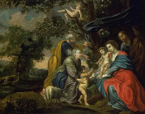 Sainte Famille sous un pommier - Peter Paul Rubens - Alpha Reproduction