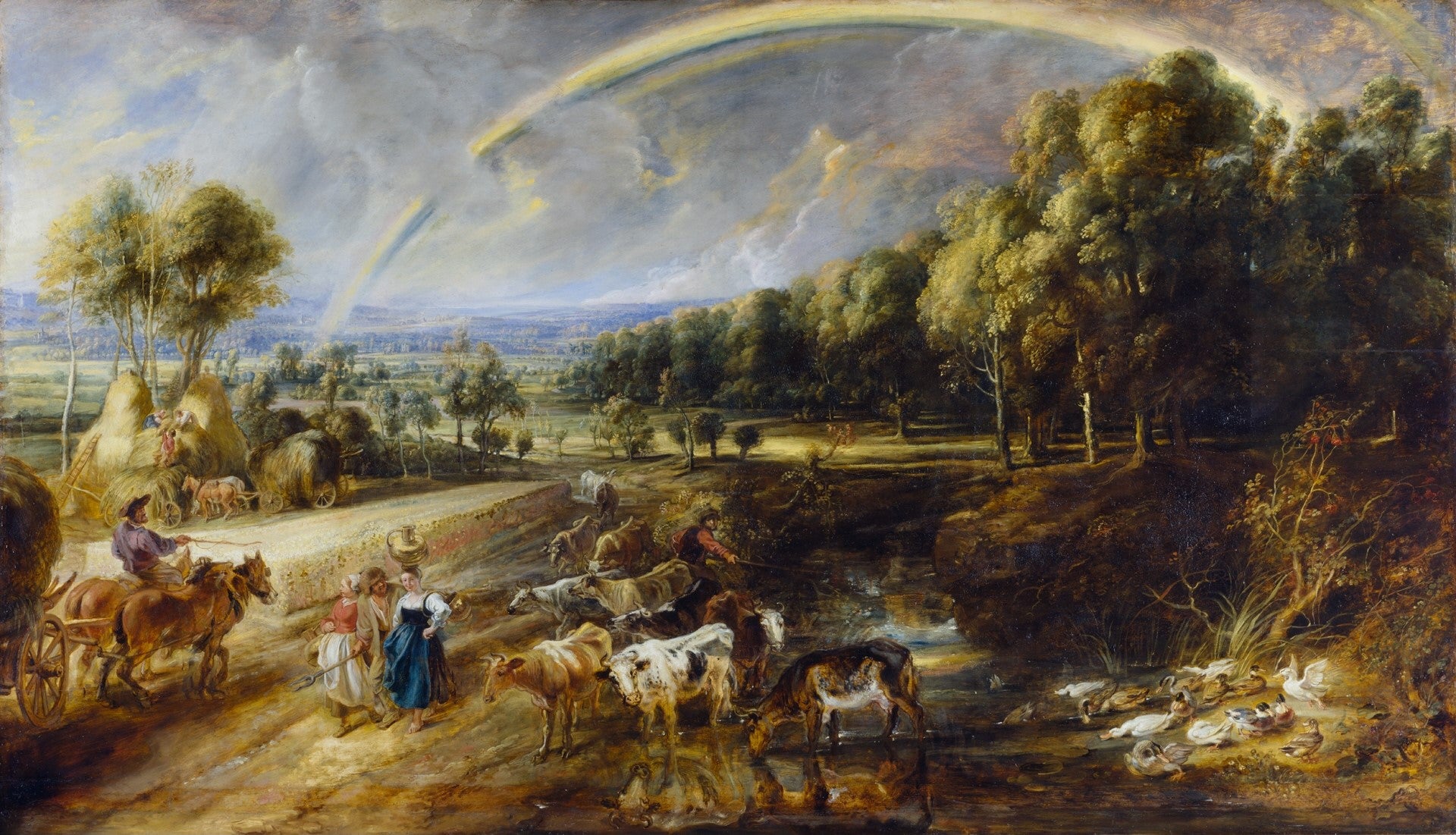 Paysage avec arc en ciel - Peter Paul Rubens