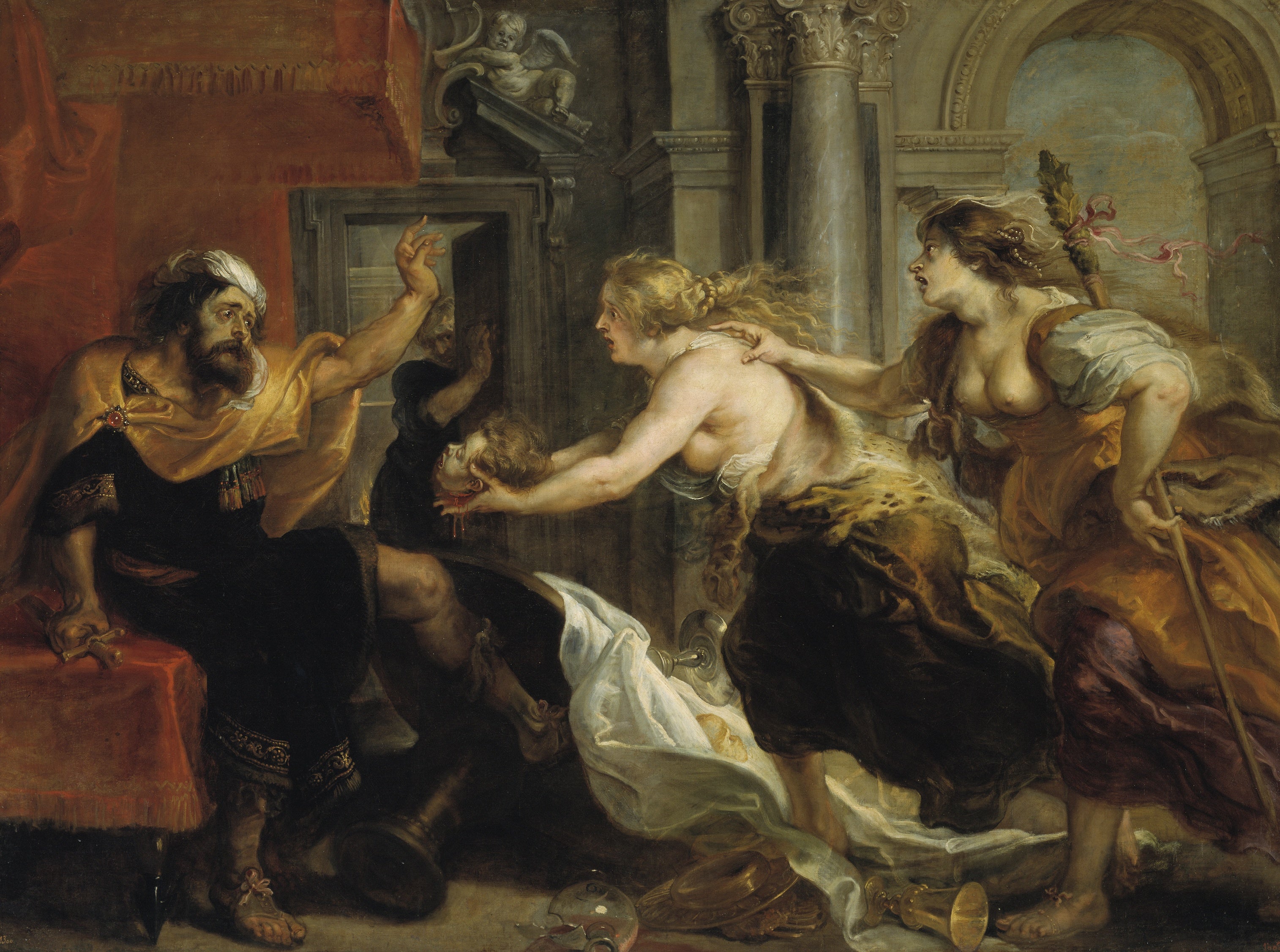 Térée confrontée à la tête de son fils Itys - Peter Paul Rubens