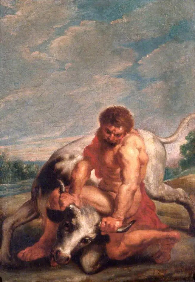 Hercule luttant contre Achéloos sous la forme d’un taureau - Peter Paul Rubens - Alpha Reproduction