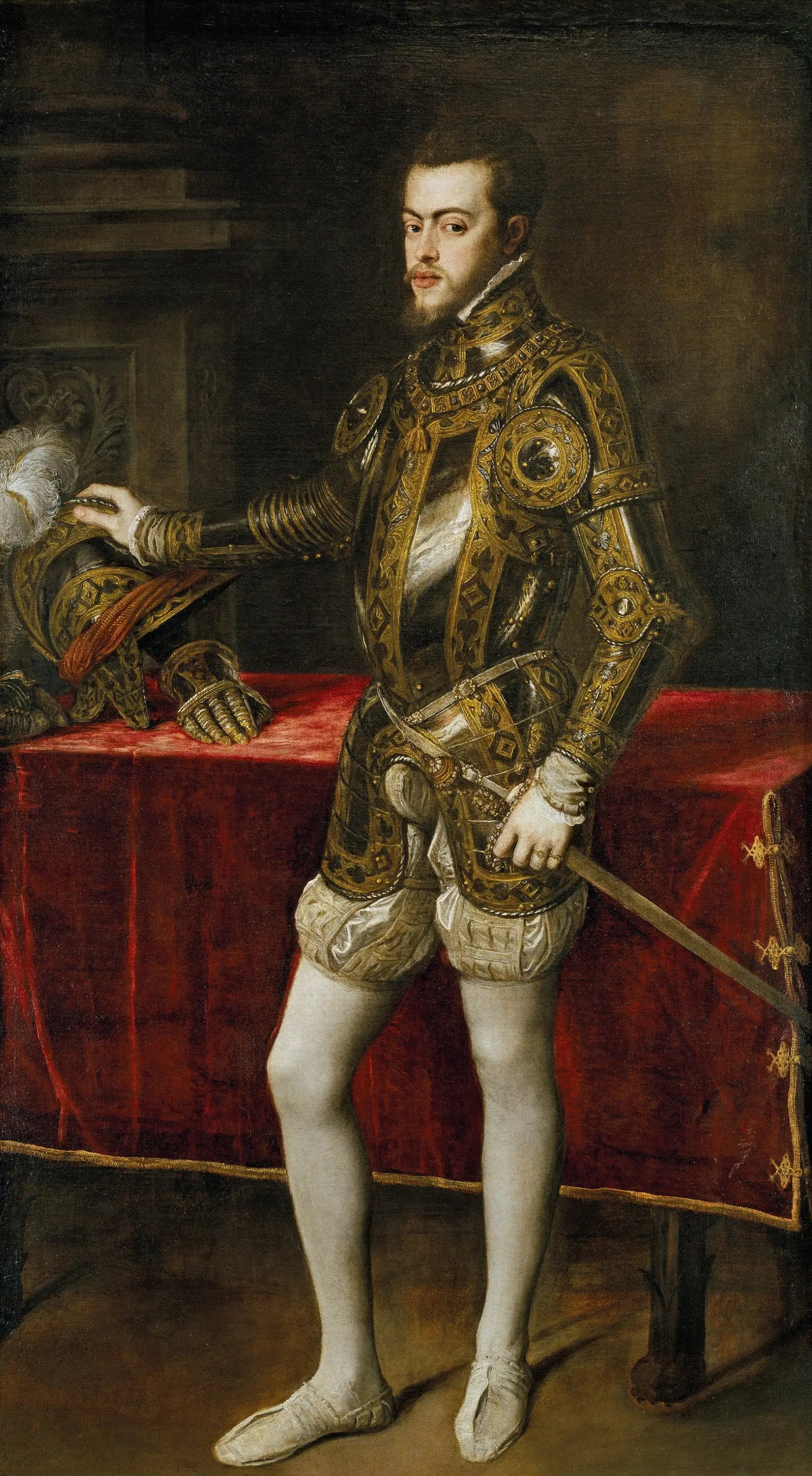 Portrait de Philippe II en armure - Titian - Alpha Reproduction